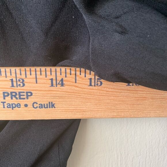 Mischen black long sleeved silk dress size 4 - Picture 6 of 8